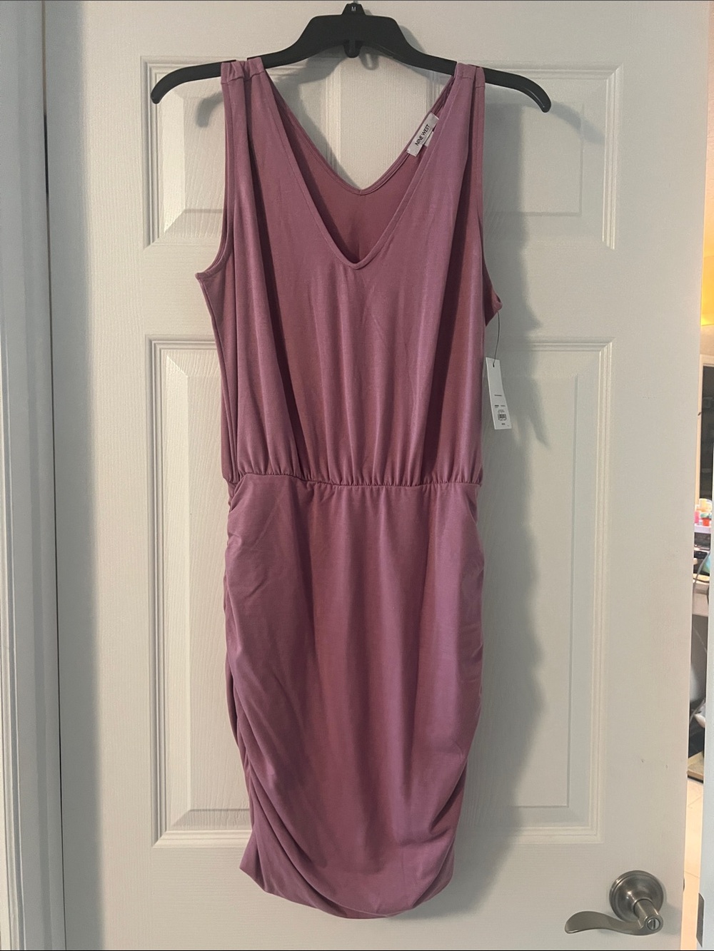 Nine West Dusty Rose Sleeveless V-Neck Dress